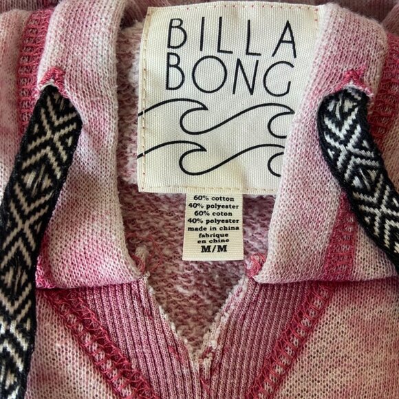 Billabong Y2K 90’s Vintage Distressed Henley Hoody Sz M - Picture 10 of 10